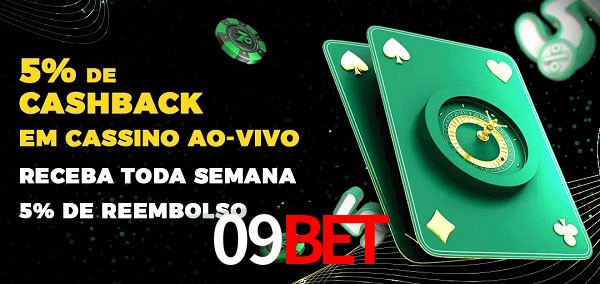 Promoções do cassino ao Vivo 09bet